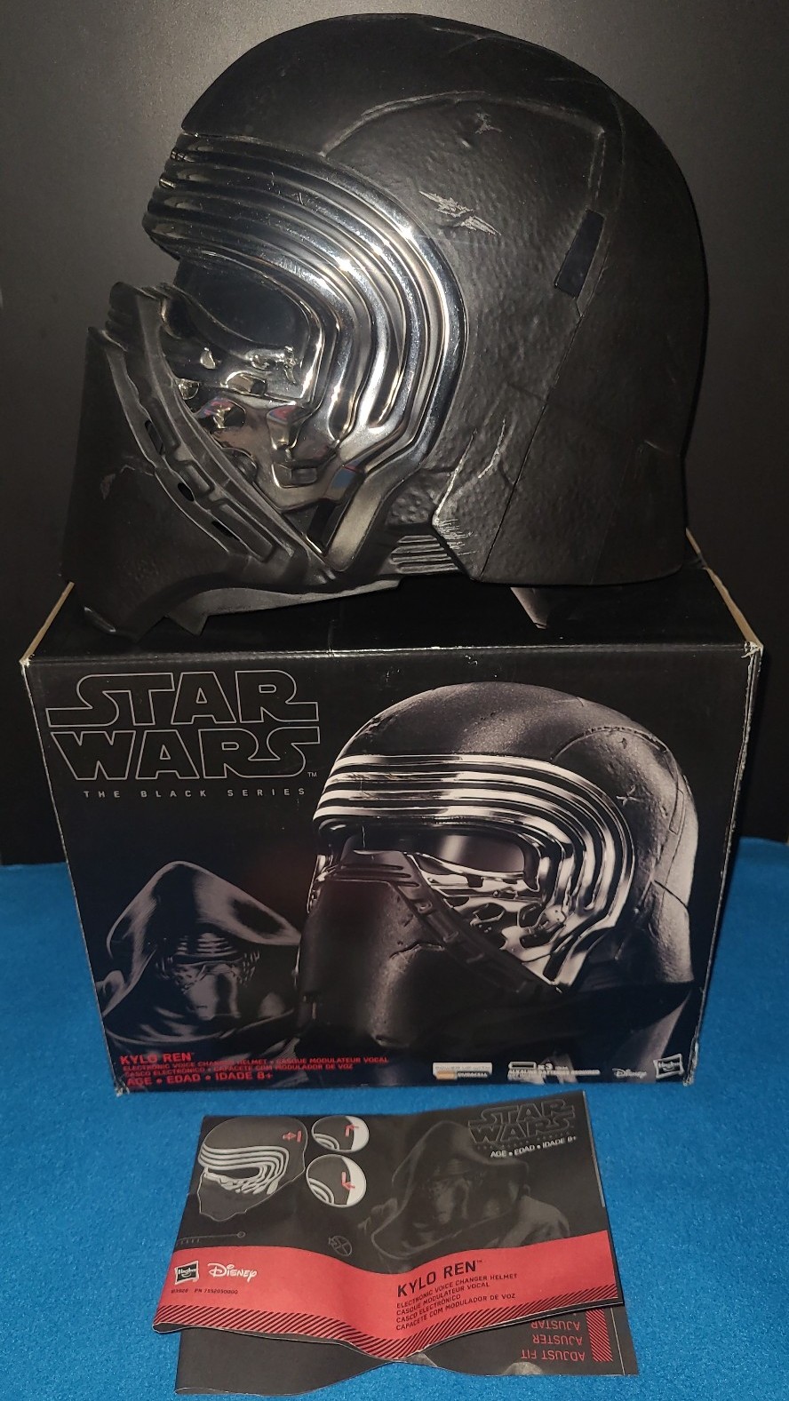 Kylo Ren The Black Series Helmet with original box and instruction booklet!