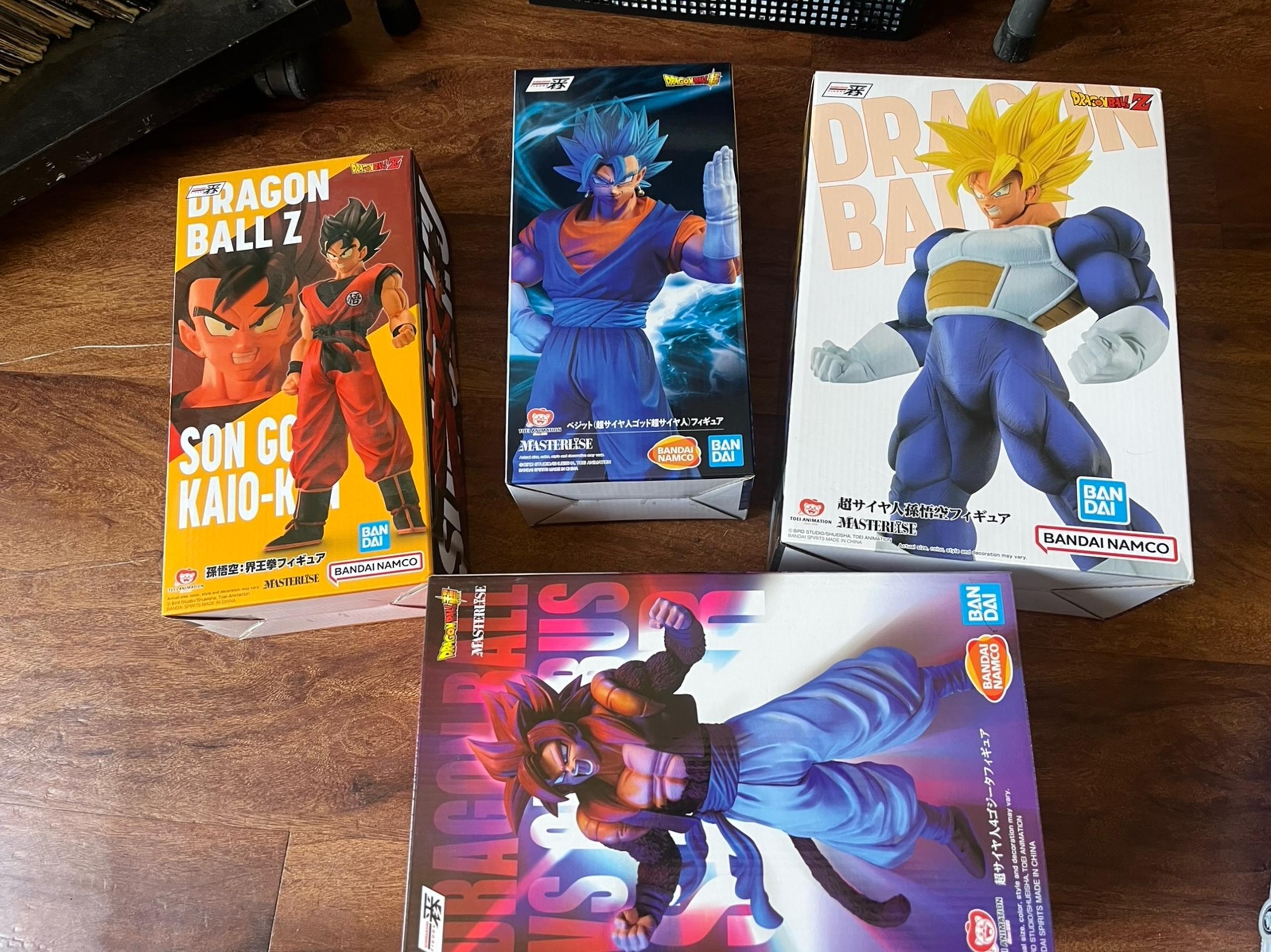 Dragonball Z GT super figurines boxes only Vegito omnibus super goku Kaio ken