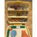 Polly Pocket MIDGE'S PLAY SCHOOL 1989 Yellow Square Compact BLUEBIRD 4 Case