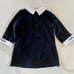 Karl Lagerfeld Collared Black Dress Size 6M