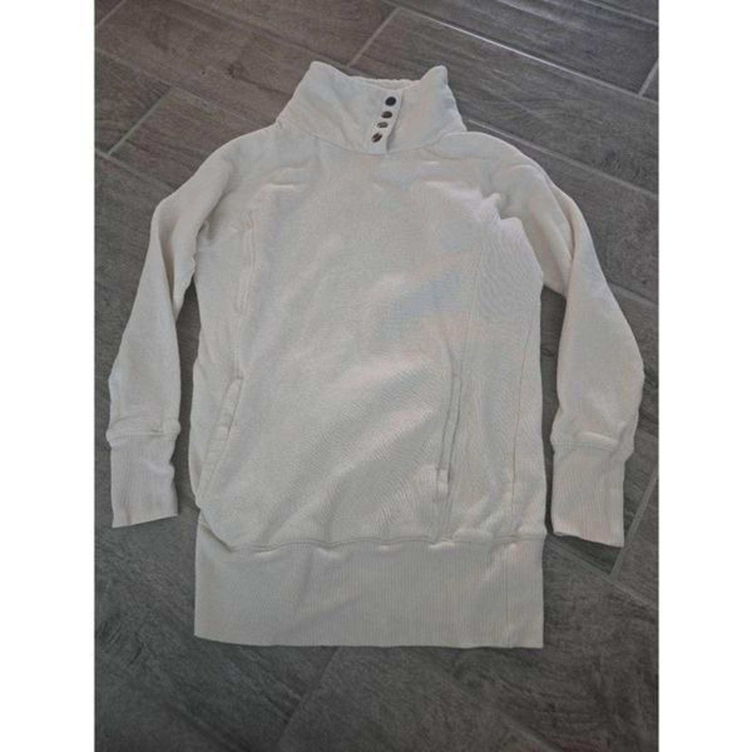 Women's Alo Pullover Sweatshirt Cowl Neck Cream Color Size XS