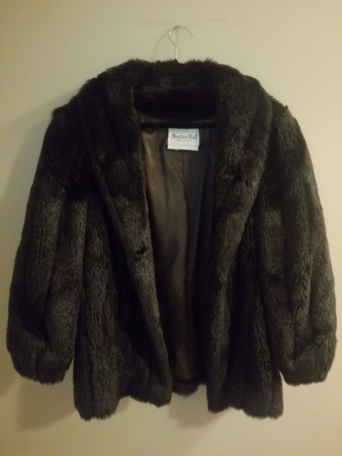Saxton Hall Faux Fur Coat