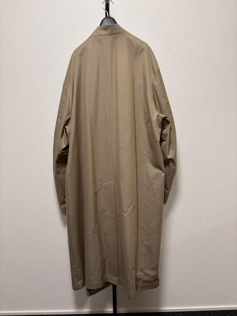 OVERSIZED LINEAR NO COLLAR COAT #BEIGE [ST.173-2] _ stein