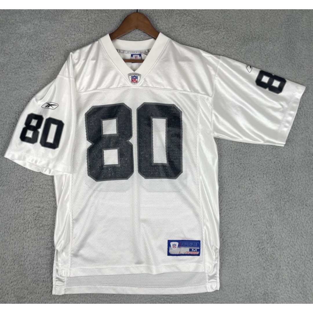 VTG Y2K Reebok Jersey Jerry Rice #80 Oakland Raiders Mens Medium White NFL HOF