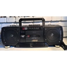 SHARP WQ-T238BK) Stereo Radio Cassette Recorder TwinCam Vintage Boombox