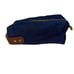 Blue Claw Co Duck Island Dopp Kit Toiletry Bag Navy Blue Canvas Full Grain Leath