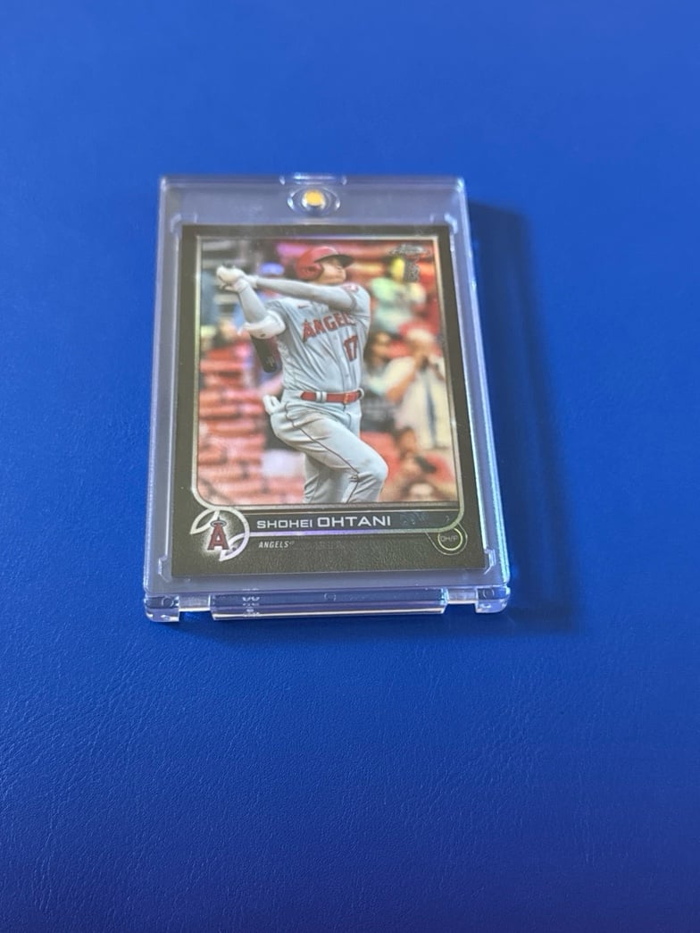 Shohei Ohtani RARE MINT BLACK REFRACTOR TOPPS CHROME BEN BALLER SPECIAL EDITION