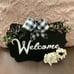 Whimsical Wooden Welcome sign