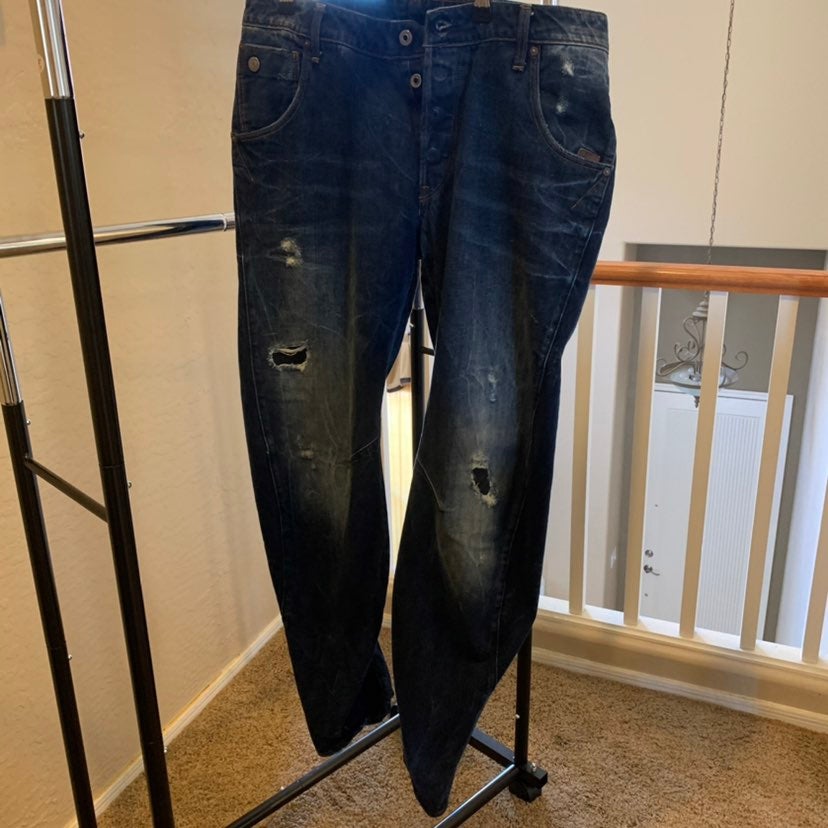 Mens G-Star Raw 3D Tapered Jeans