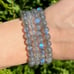 Labradorite 8MM Beads Handmade Stretch Bracelet Round Bead Healing Reiki Chakra