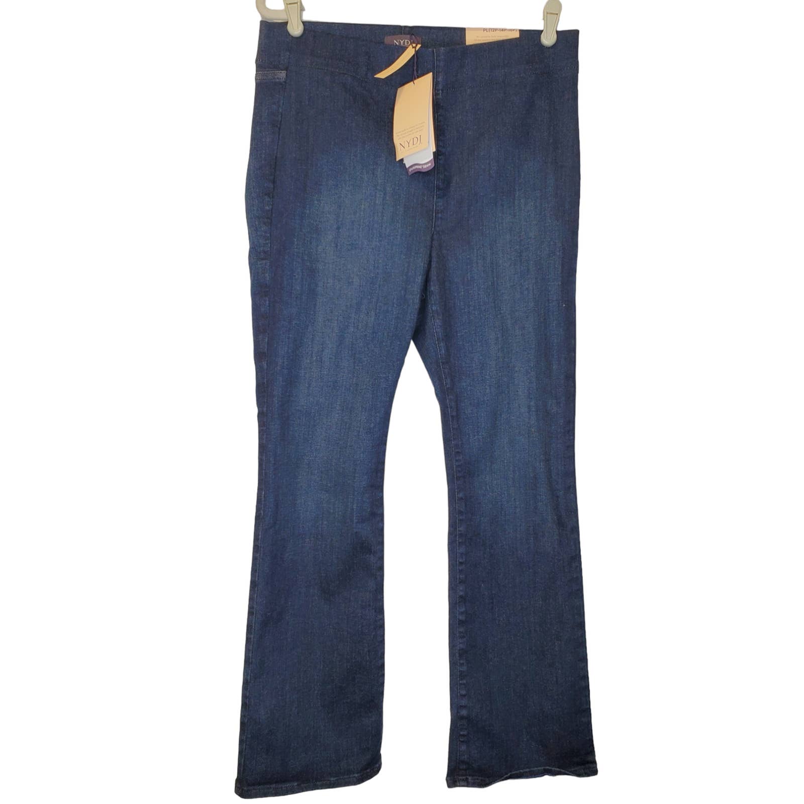 NEW NYDJ S Petite Kenzie Pull On Slim Bootcut Slimming Jean Denim Stretch