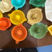 Vintage Plastic Manual Juicer Multicolor Reamer Farmhouse Kitchenware Lot of 17