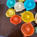 Vintage Plastic Manual Juicer Multicolor Reamer Farmhouse Kitchenware Lot of 17