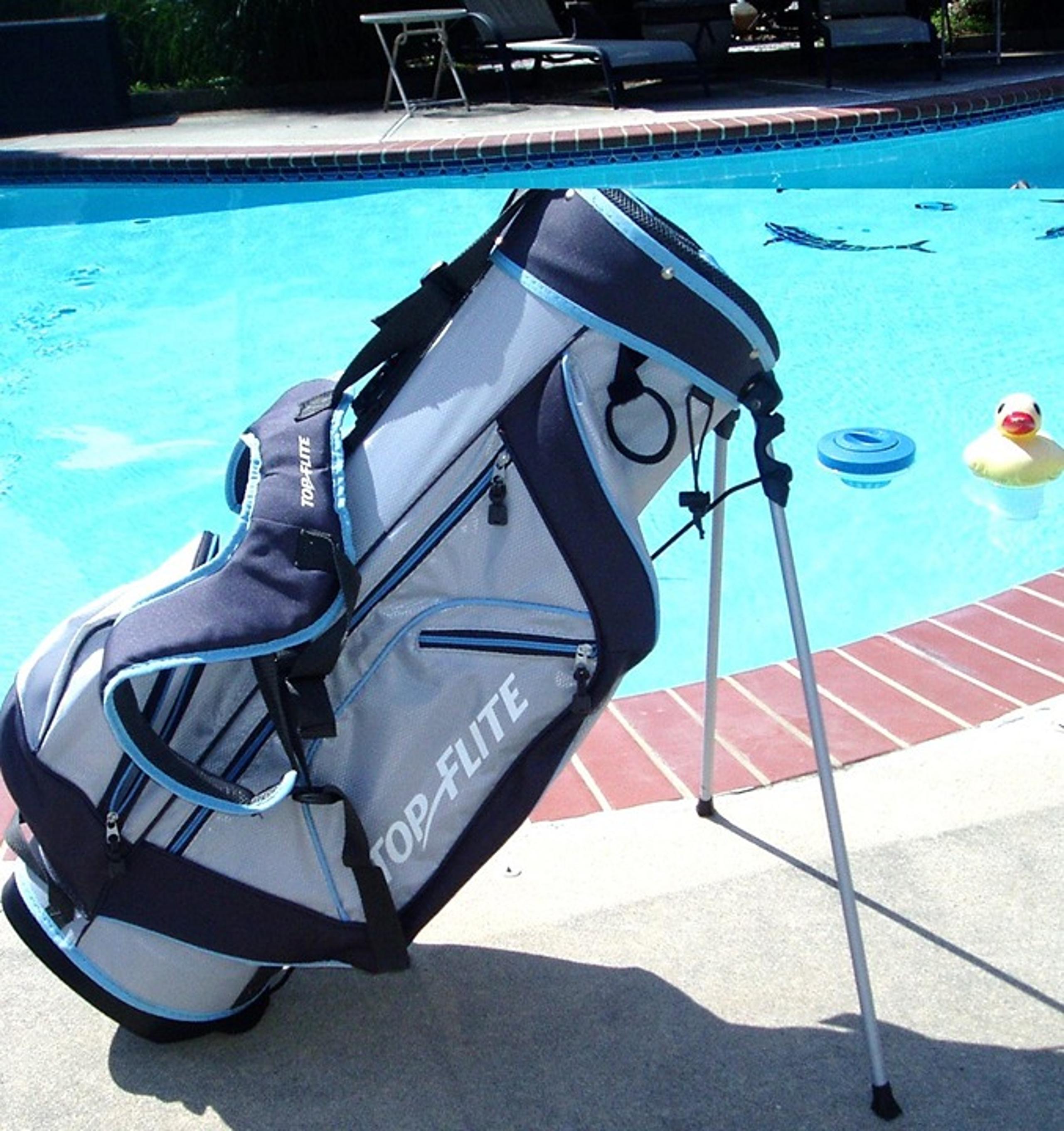 Women's TOP FLITE STAND CARRY GOLF BAG 6 WAY DIVIDERS PADDED STRAP & HANDLE