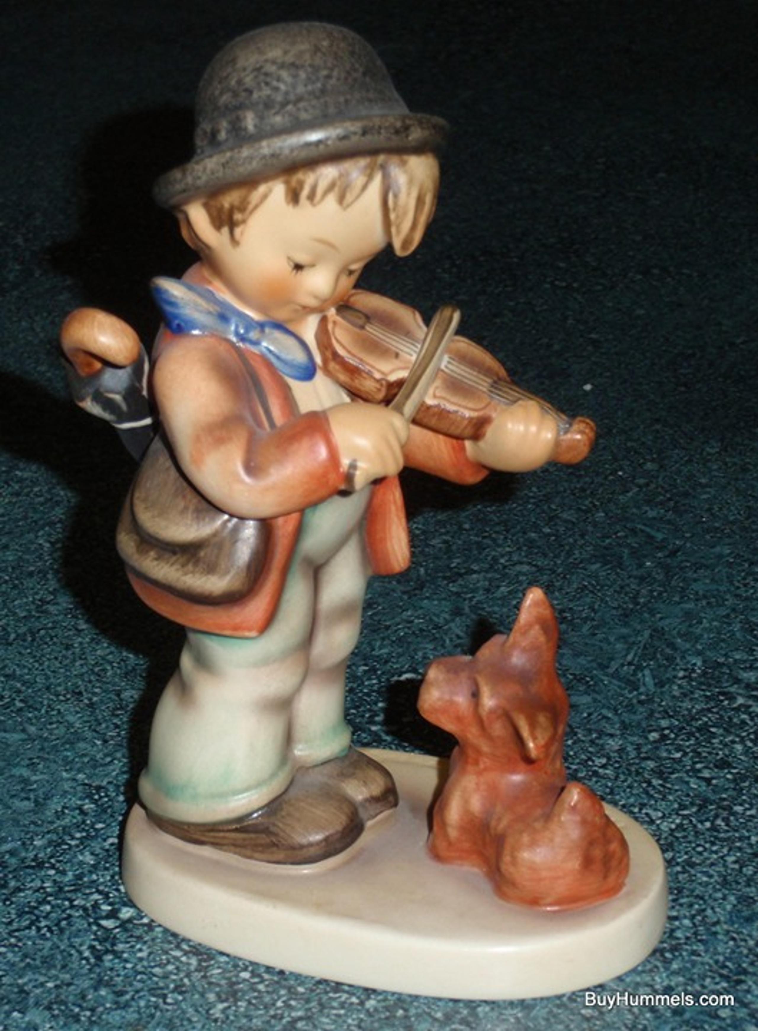 "Puppy Love" Collectible Goebel Hummel Figurine #1 TMK3 Boy With Violin & Dog!