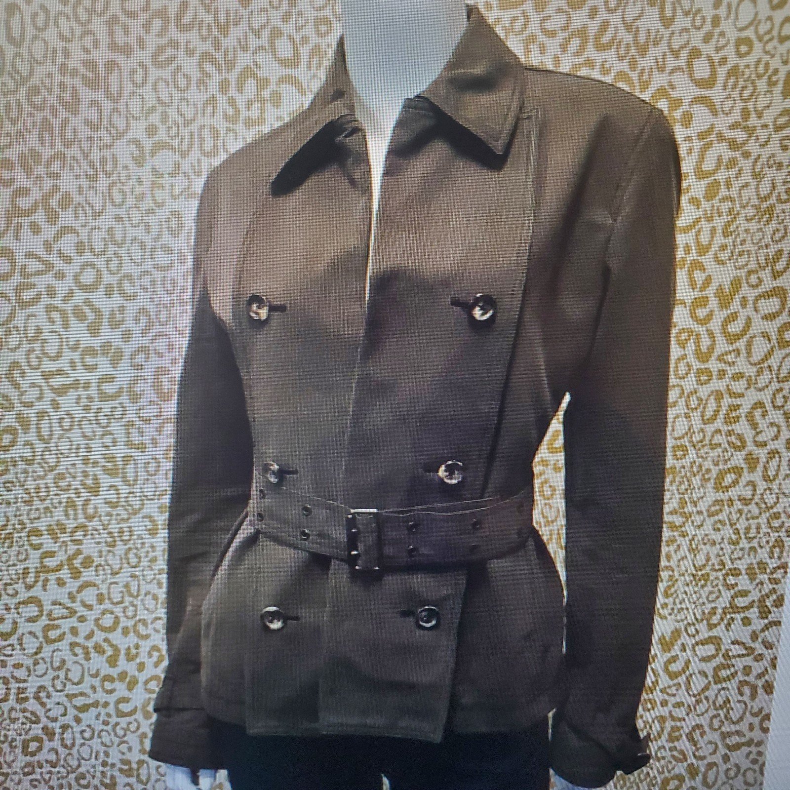 Burberry London Double Breasted Jacket w/Belt (Women's Size 10)