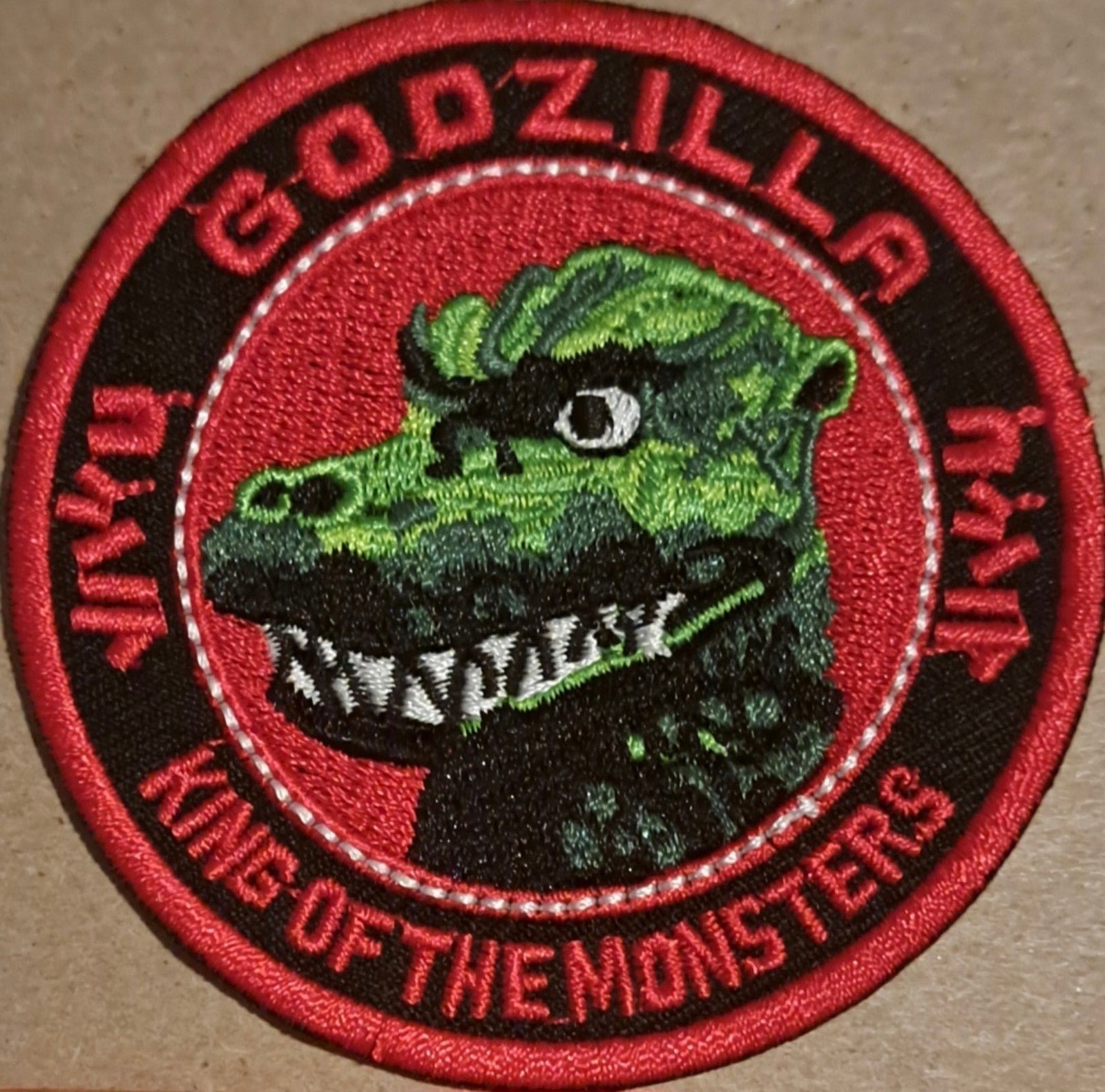 Godzilla King of the Monsters embroidered Iron on patch 6 ct.