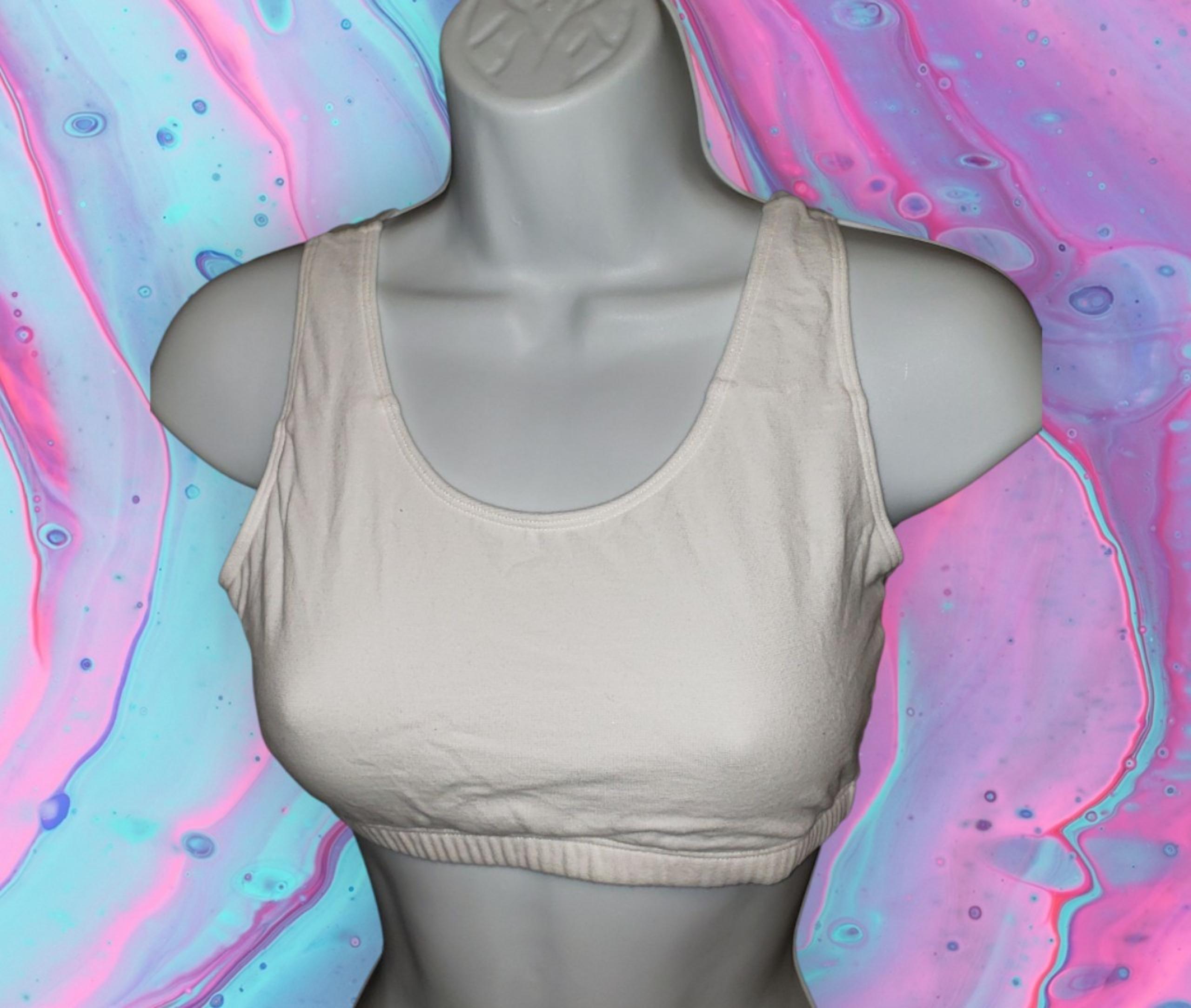 Fruit of the Loom size 36 white sports bra