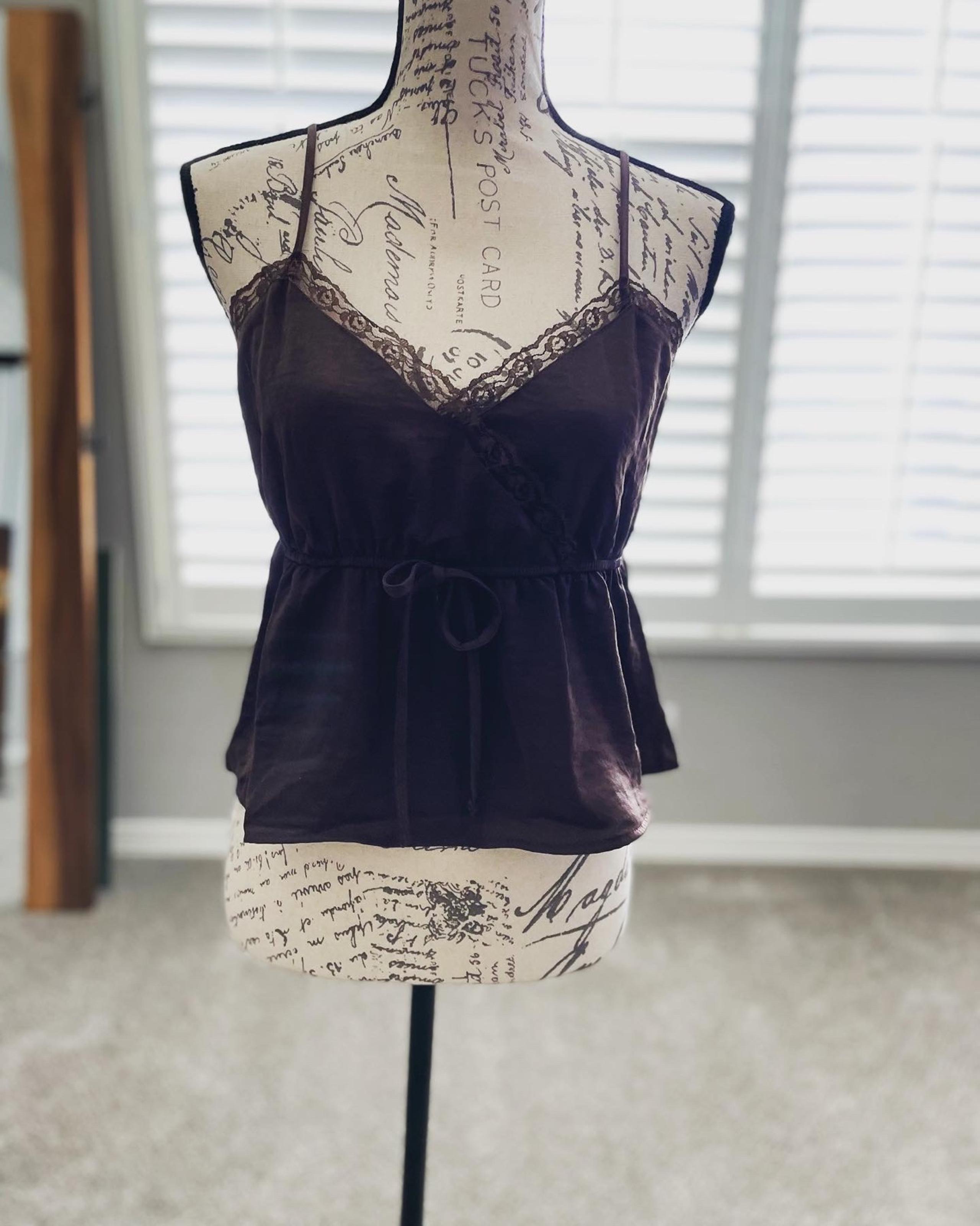 Pink Rose Brown Camisole size M