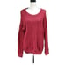 Vince Dark Red Crochet Knit Oversize Sweater M