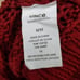 Vince Dark Red Crochet Knit Oversize Sweater M