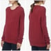 Vince Dark Red Crochet Knit Oversize Sweater M