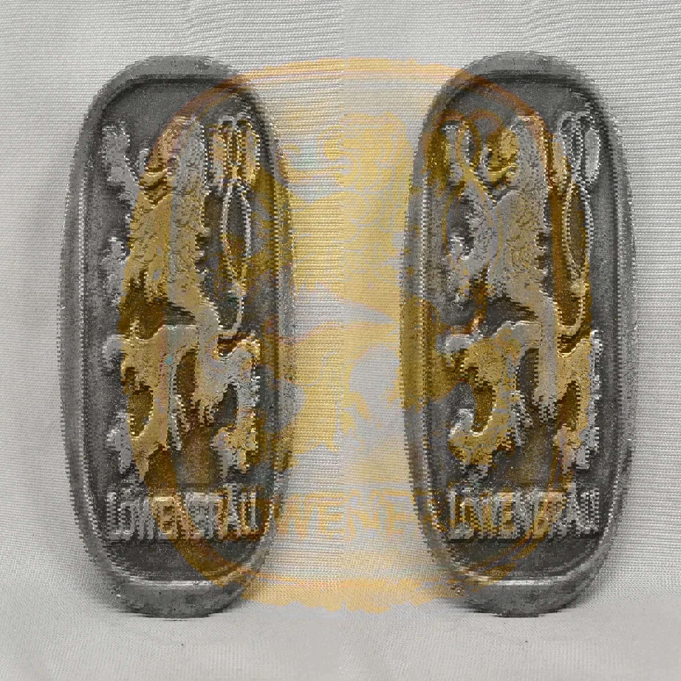 Vintage Belt Buckle Lowenbrau Beer Brewery With Lion Logo # 994 Gold Color Gift