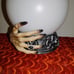 LIGHTED WITCH FORTUNE TELLER GLOBE HALLOWEEN DISPLAY PROP - TALKS MULTICOLOR