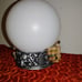 LIGHTED WITCH FORTUNE TELLER GLOBE HALLOWEEN DISPLAY PROP - TALKS MULTICOLOR