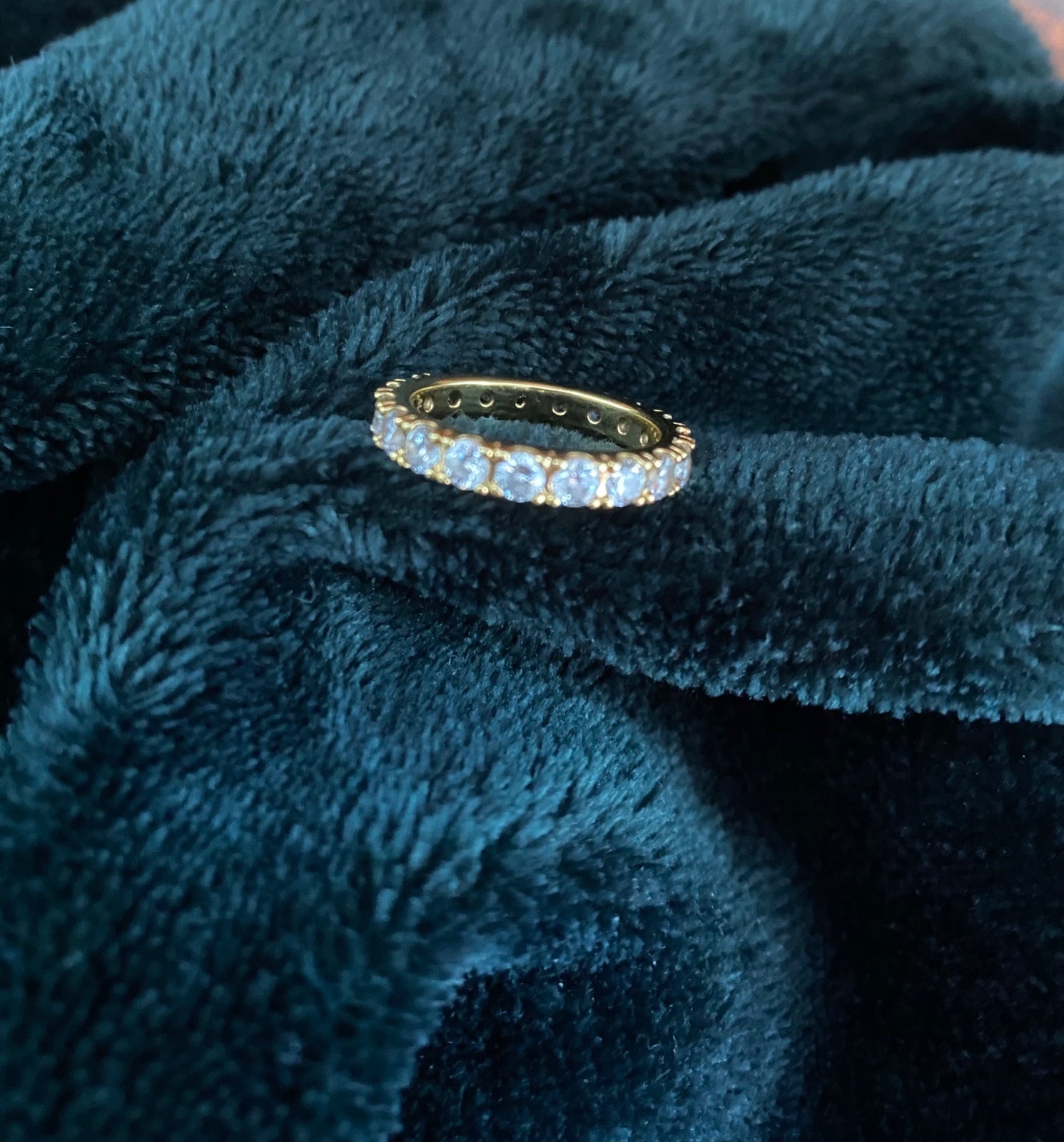 Sparkling Row Eternity Ring