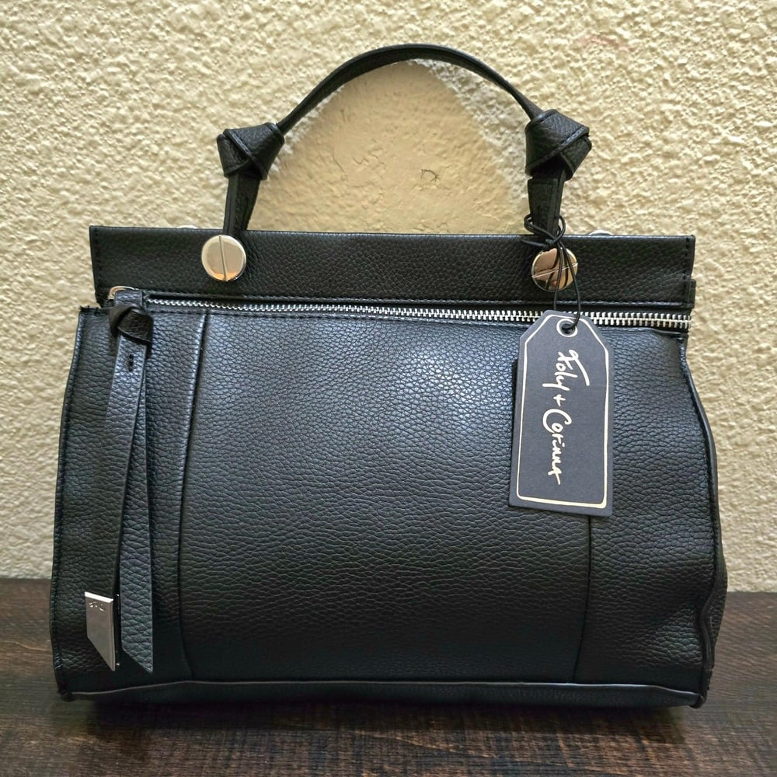 Foley + Corinna Women's Dione Satchel Purse Handbag Black