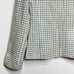 Norton McNaughton Houndstooth Grayish Green White Jacket Blazer Size 6 Full Zip