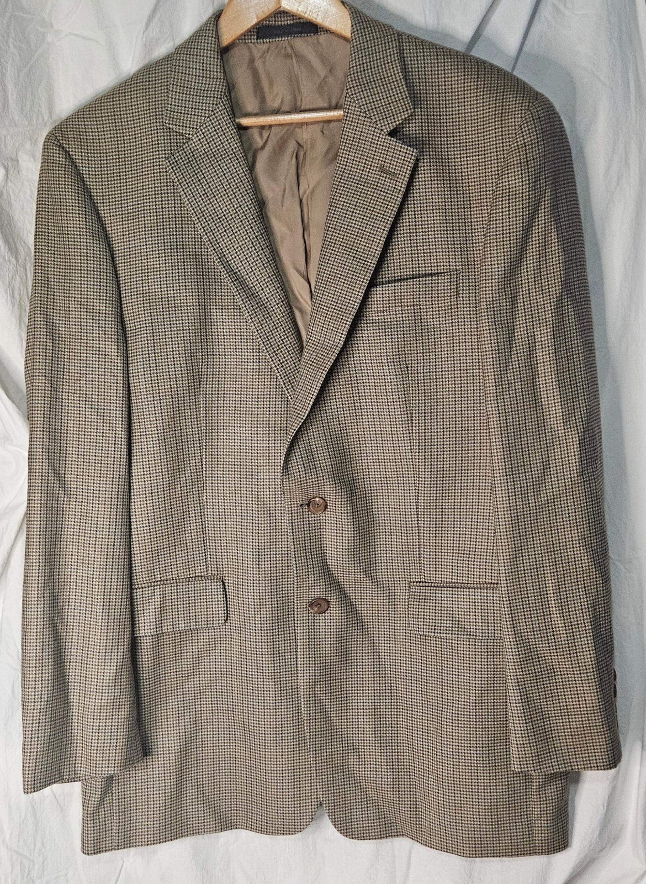 Ralph Lauren Suit Jacket Taupe Large 42 L 100% wool / Silk