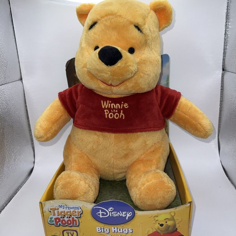 1990s' Disney Winnie The Pooh Big Hugs Pooh 10 Plush New In Box HTF