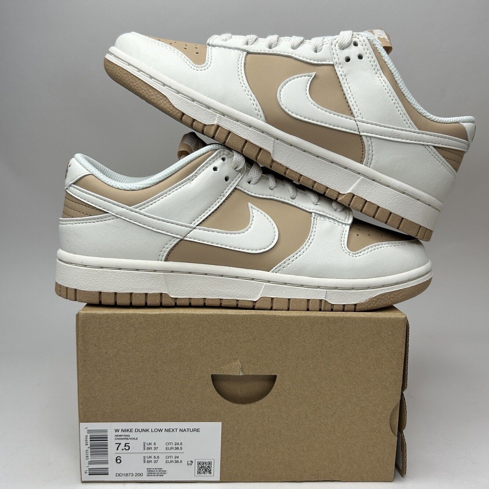 Nike Dunk Low WMNS Next Nature “Beige Sail White/Hemp” 2023 Women’s 7.5
