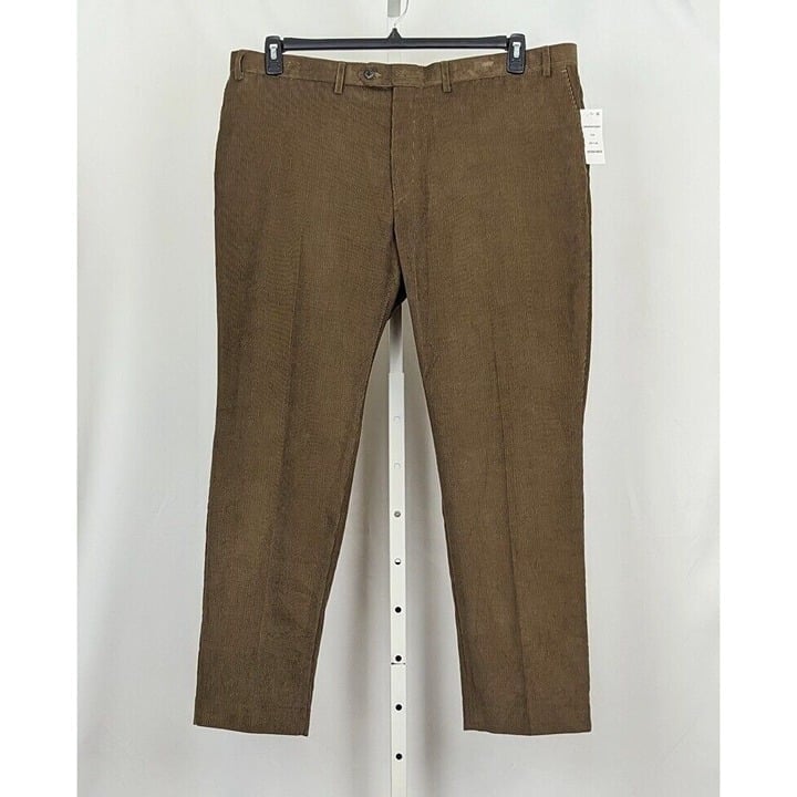 Ralph Lauren Pants Brown Tan Corduroy Flat Front Men's Size 42 x 30 New