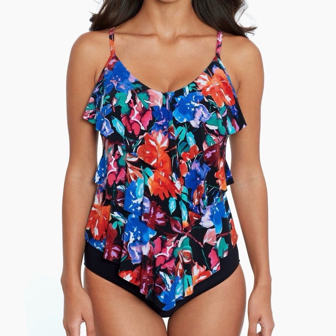 NEW Magicsuit Floral Child Women’s Rita Takini 2-pieces swim set size 8