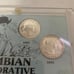 1892, 1893 50C Columbian Exposition Commemorative Silver Half Dollars in Holder