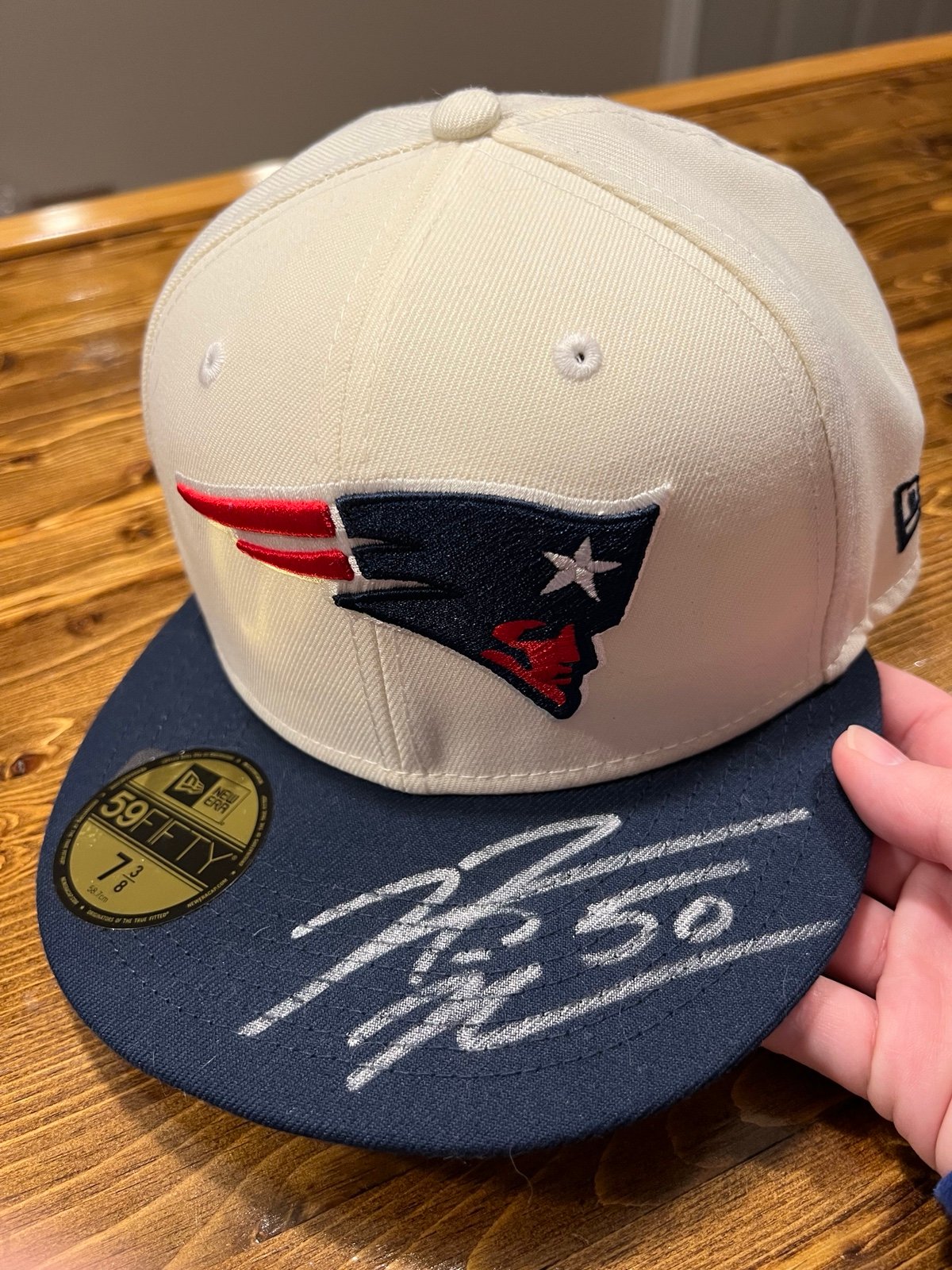 New England Patriots Signed Hat - Rob Ninkovich