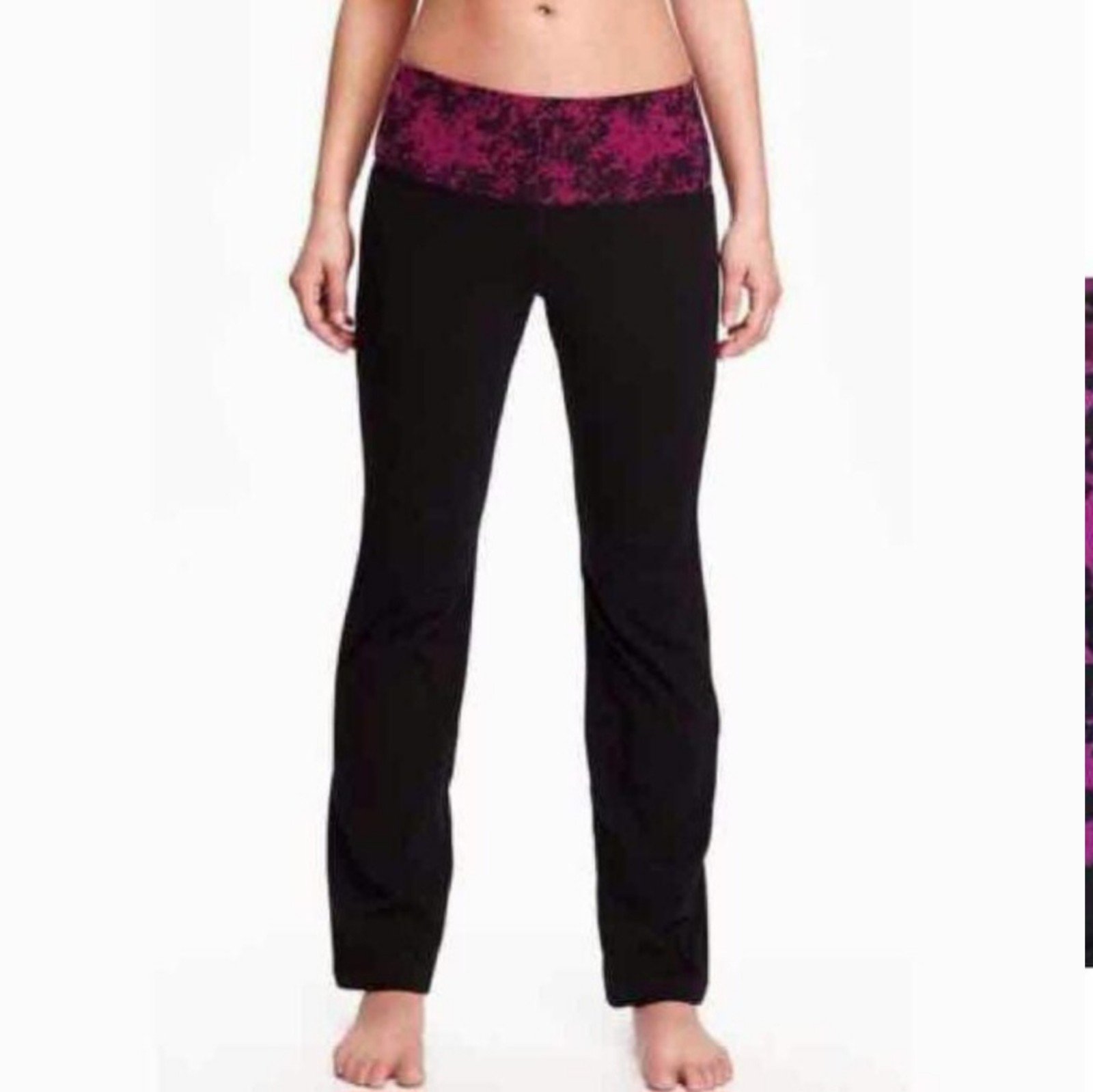 Old Navy Active Yoga Pants Purple - SET of 2 - x1-M x1-SM - NEW