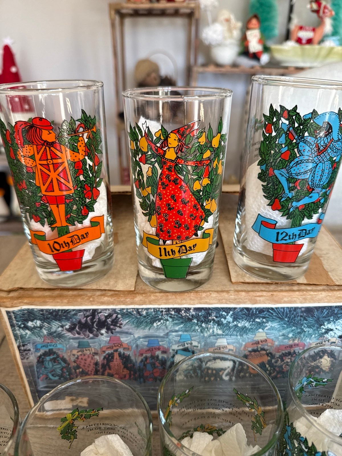 Indiana Glasses Mcm 12 day Christmas glasses