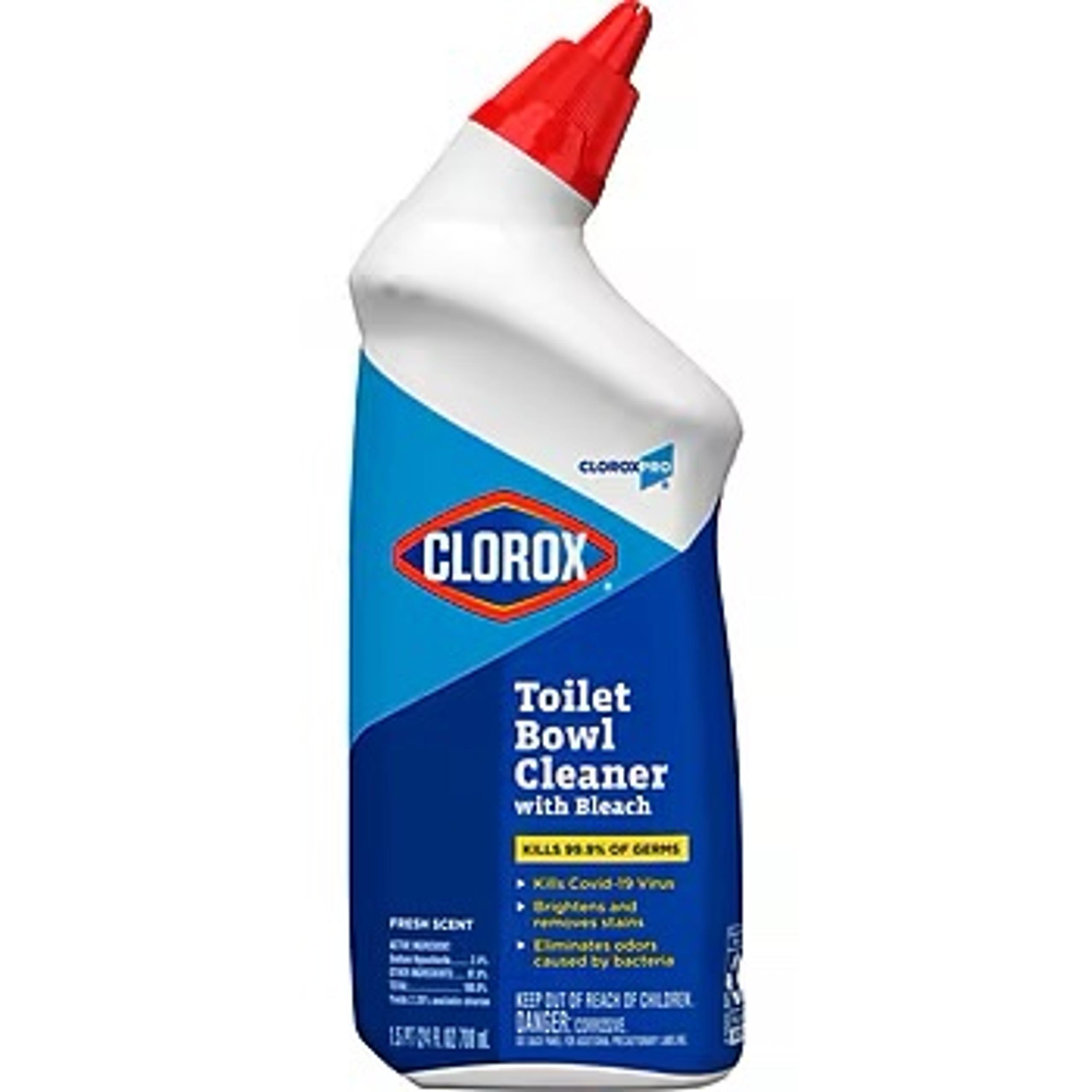 CloroxPro Toilet Bowl Cleaner with Bleach, Fresh Scent, 24 fl. oz