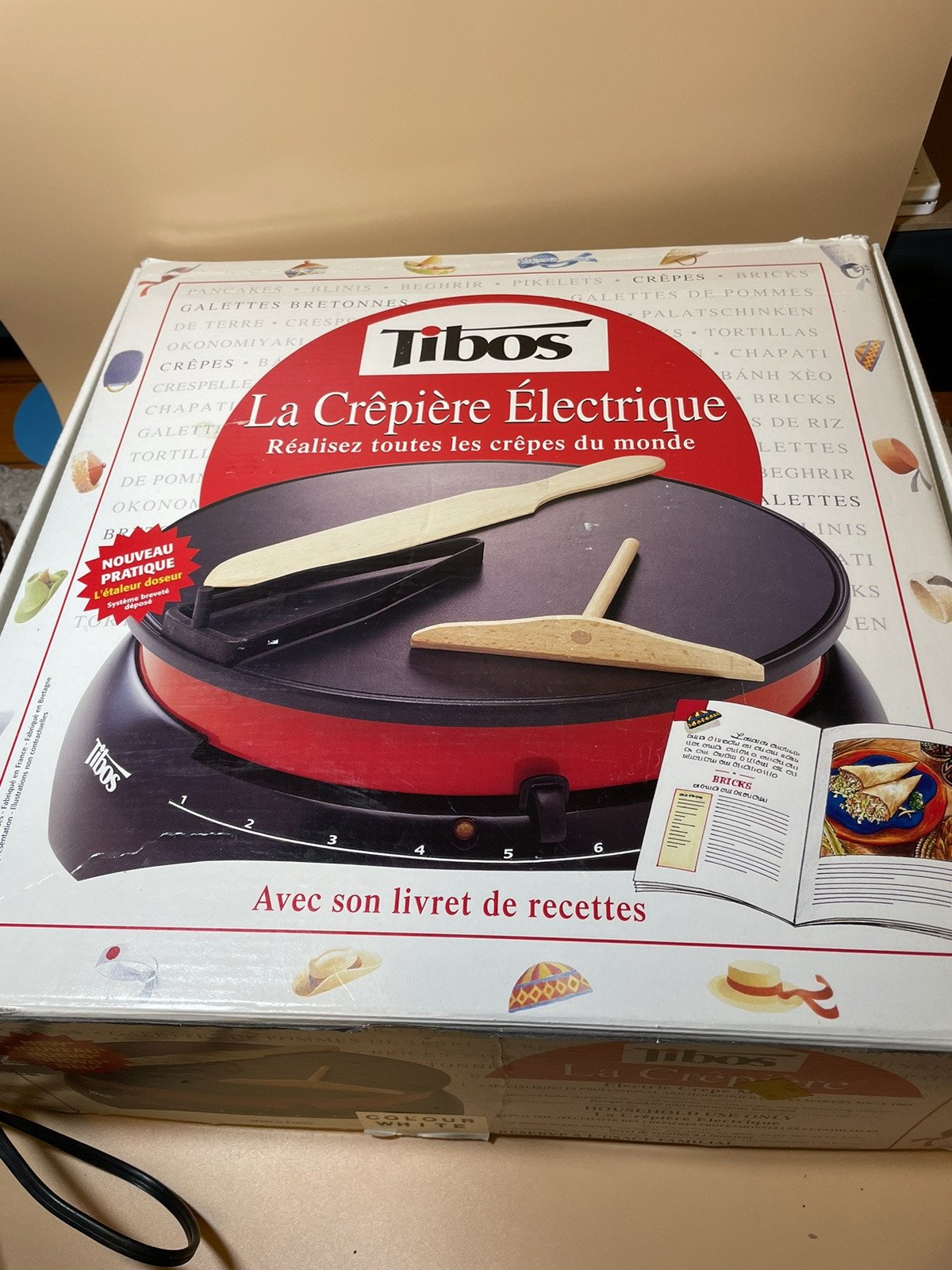 Tibos Krampouz La Crêpiére Electrique Electric Single Crepe Maker TESTED WORKI