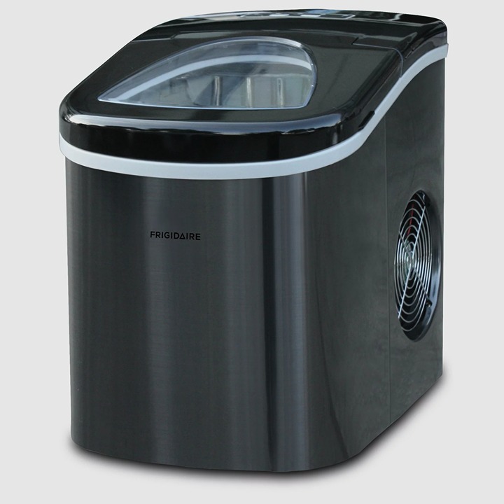 Frigidaire 26 lb. Countertop Ice Maker EFIC117-SS, Black Stainless Steel