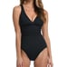La Blanca Black Island Goddess Multi-Strap Cross-Back One Piece