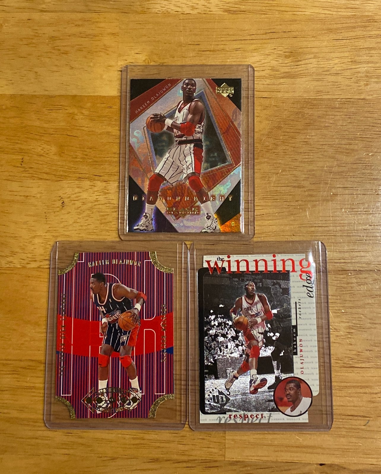 Hakeem Olajuwon HOU Rockets cards lot