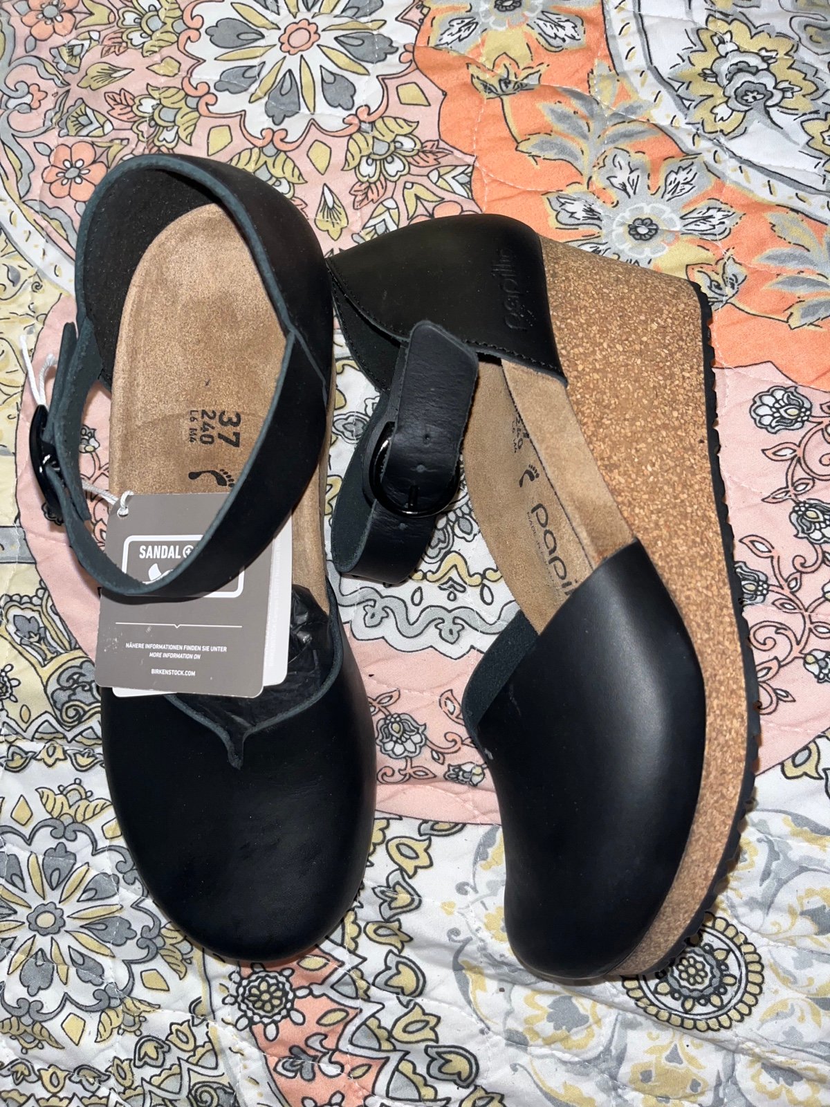 Black Birkenstock Mary Jane size 37 like new
