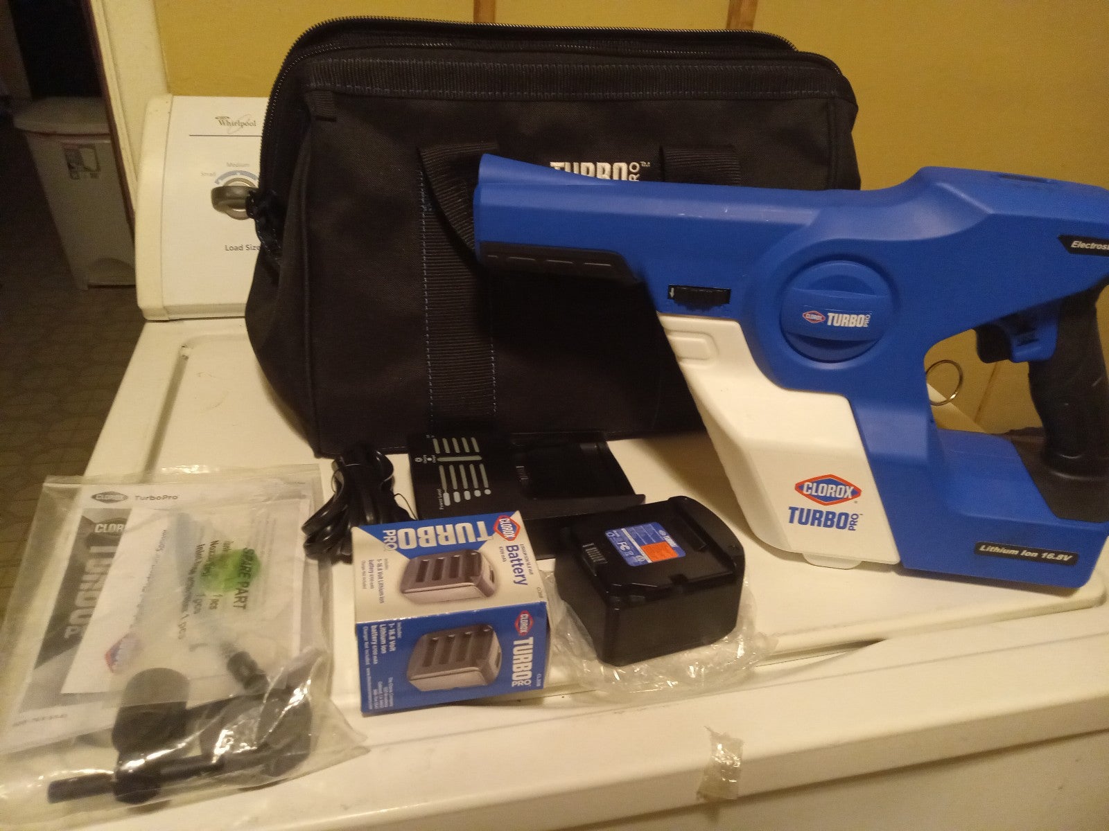 Clorox turbo pro electrostatic disinfecting sprayer