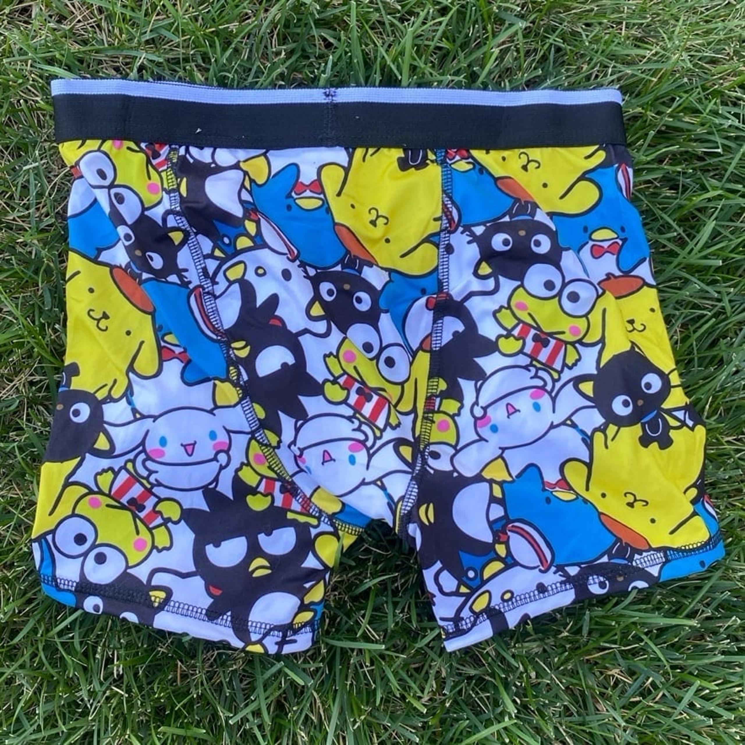 Sanrio Hello Kitty Chococat Pompompurin Bad Badtz-Maru Boxer Briefs Sleep Shorts