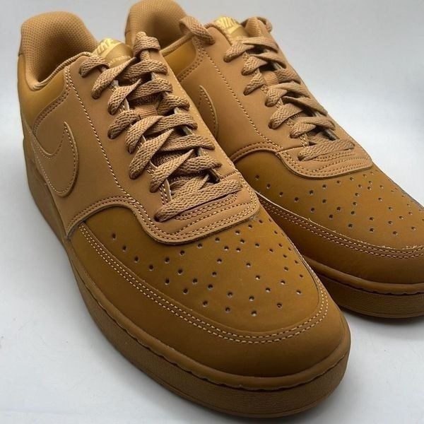 Nike Court Vision Low Sneakers Flax| Wheat|Twine| Flax casual shoes Men 10.5 NWB